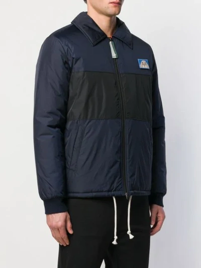 Shop Acne Studios Animal Patch Jacket In Blue