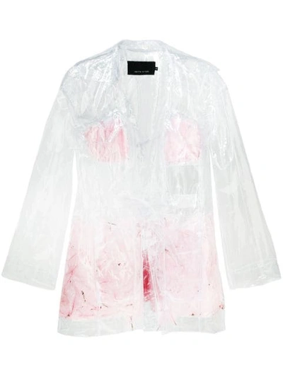 Shop Neith Nyer Mariah Clear Feather Coat In White