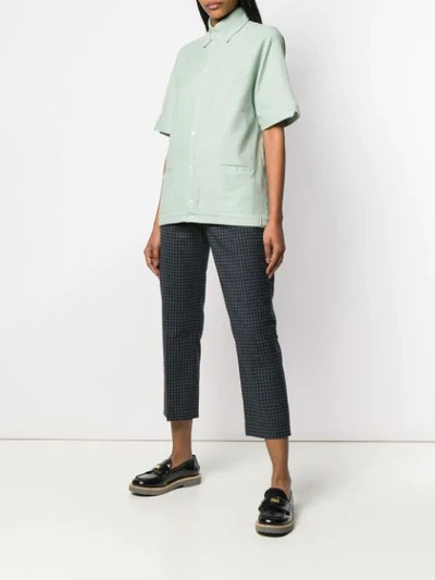 Shop Anglozine Blake Short-sleeve Shirt In Green