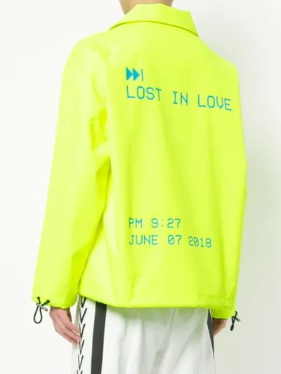 Shop Ports V Lost In Love Windbreaker Jacket In Yellow