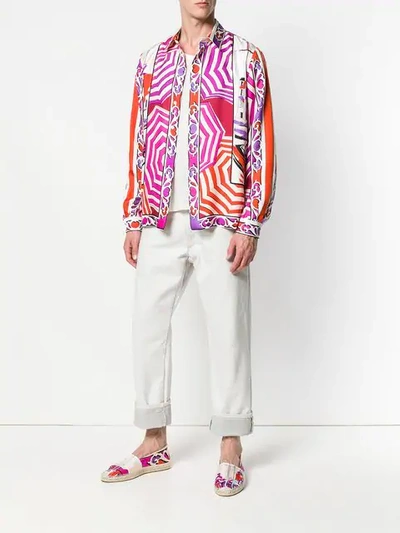 Shop Emilio Pucci Saint Tropez Print Shirt - White