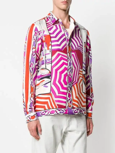 Shop Emilio Pucci Saint Tropez Print Shirt - White