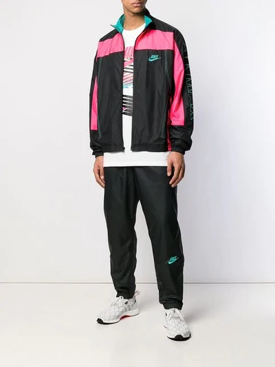 Nike Atmos Nrg Vintage Patchwork Track Jacket In Black | ModeSens