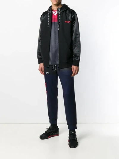 Shop Adidas Originals By Alexander Wang Side-panelled Track Pants In Legink/scarlet
