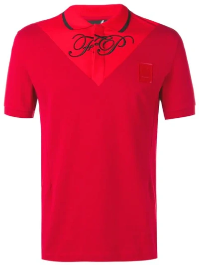 Shop Fred Perry Embroidered Logo Polo Shirt In Red