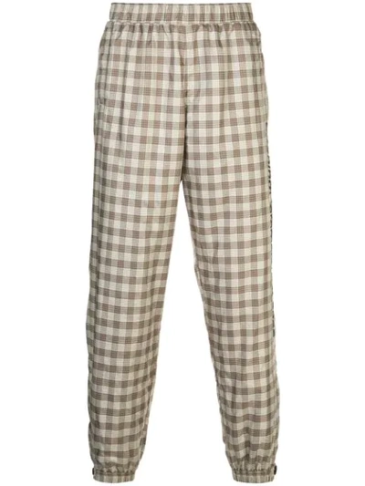 Opening Ceremony Plaid Track Pants In Neutrals