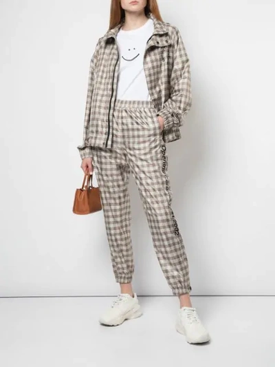 Opening Ceremony Plaid Track Pants In Neutrals