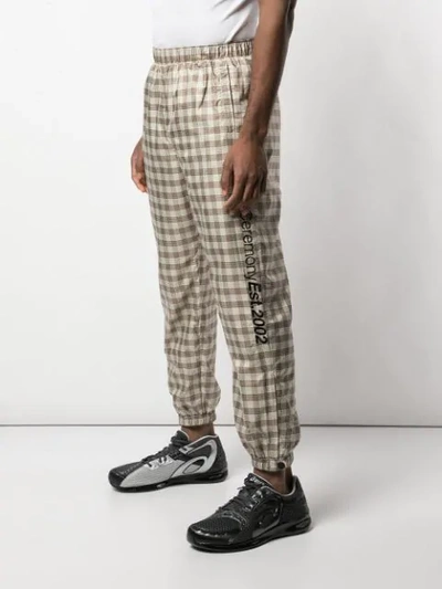 Opening Ceremony Plaid Track Pants In Neutrals
