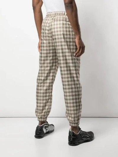 Opening Ceremony Plaid Track Pants In Neutrals