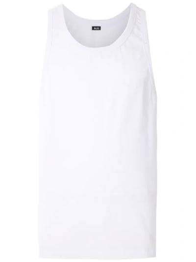 Shop Àlg Rear Logo Tank Top In White