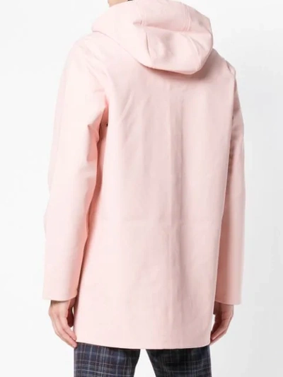 Shop Stutterheim Stockholm Hooded Rain Coat - Pink
