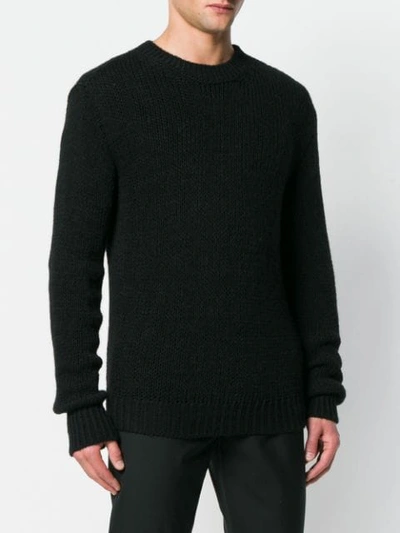 Shop Ben Taverniti Unravel Project Open-knit Jumper In Black