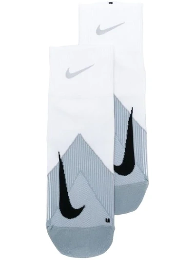 Shop Nike Logo Socks - White