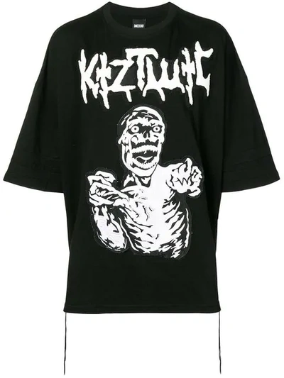Shop Ktz T-shirt Mit Grafischem Print In Black