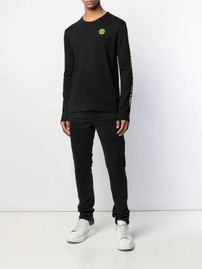Shop Mcq By Alexander Mcqueen Long-sleeve Fitted Sweater In Black