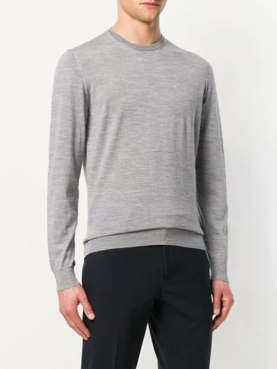 Shop Drumohr Perfectly Fitted Sweater In Grey
