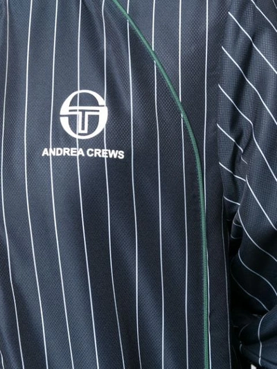 ANDREA CREWS STRIPED TWO PIECE SUIT - 蓝色