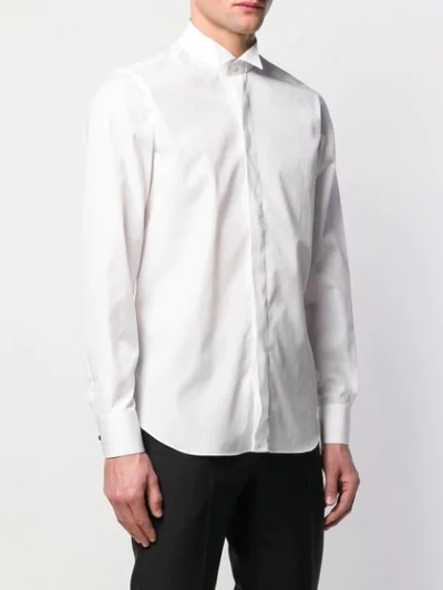 Shop Alessandro Gherardi Wing Collar Dress Shirt In White
