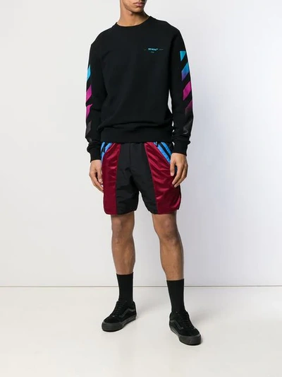 Shop Rhude Track Shorts In Black