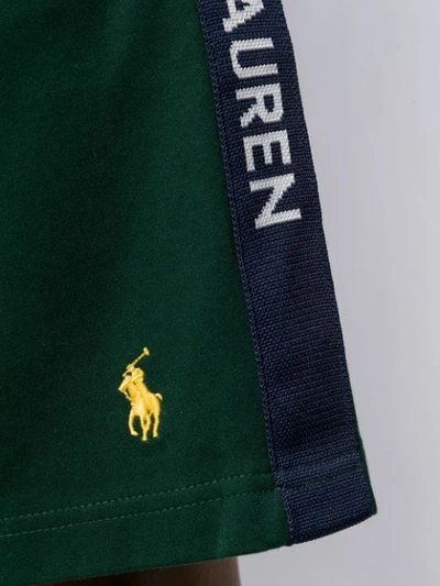 Shop Polo Ralph Lauren Logo Stripe Jacket In Green