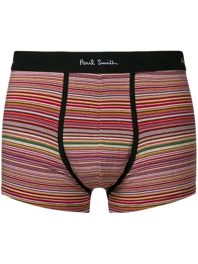 Shop Paul Smith Signature Stripe Boxers In Red
