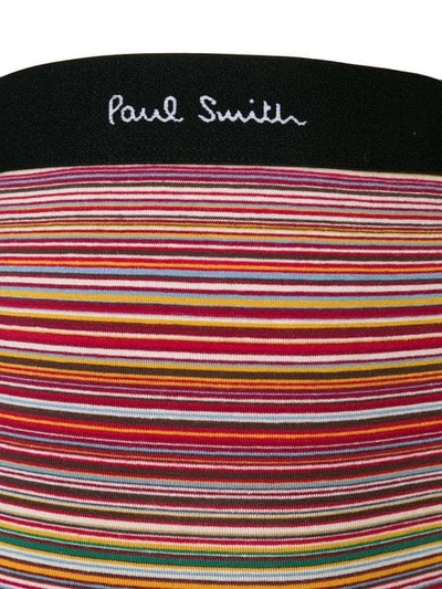 Shop Paul Smith Signature Stripe Boxers In Red