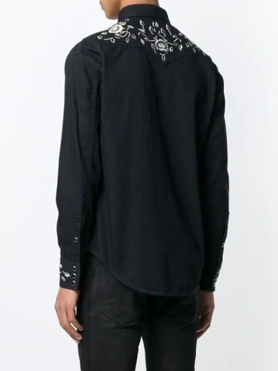 Shop Saint Laurent Western-style Shirt In Black