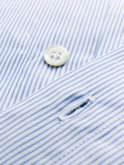 Shop Apc Striped Long-sleeve Shirt In Blue