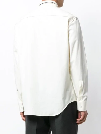 Shop Maison Margiela Contrast Pocket Shirt In Neutrals