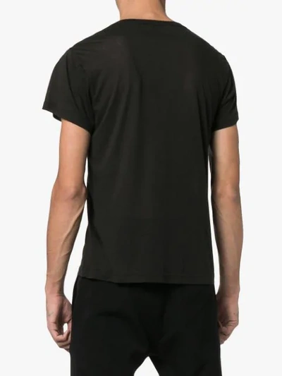 Shop Ann Demeulemeester Print T-shirt - Black