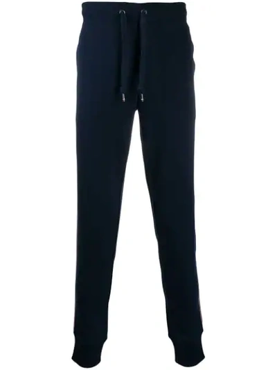 Shop Tommy Hilfiger Drawstring Track Trousers In Blue