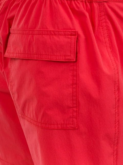 Amir Slama Mid Rise Swim Shorts In Red