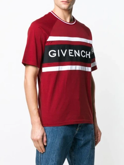Shop Givenchy Oversized Branded T In Red