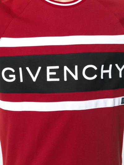 Shop Givenchy Oversized Branded T In Red