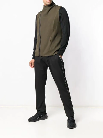 ALCHEMY DROP-CROTCH TRACK TROUSERS - 黑色