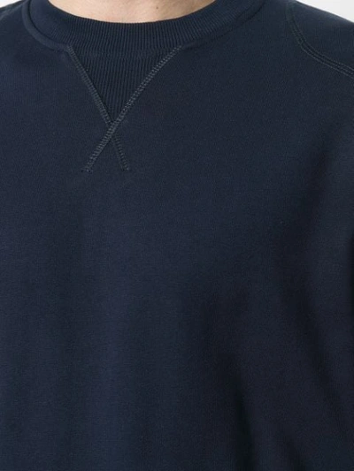 Shop Belstaff Crew Neck Sweatshirt In Blue