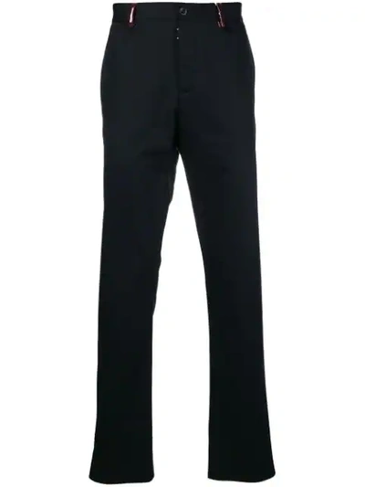 Shop Maison Margiela Straight Leg Trousers In Black