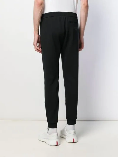 Shop Prada Slim-leg Track Trousers - Black