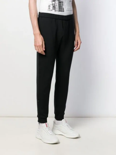 Shop Prada Slim-leg Track Trousers - Black