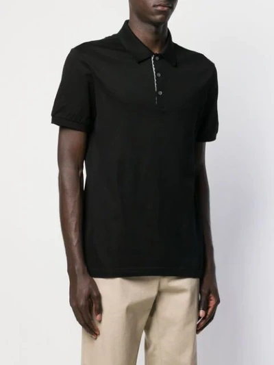 Shop Ferragamo Short-sleeved Polo Shirt In Black