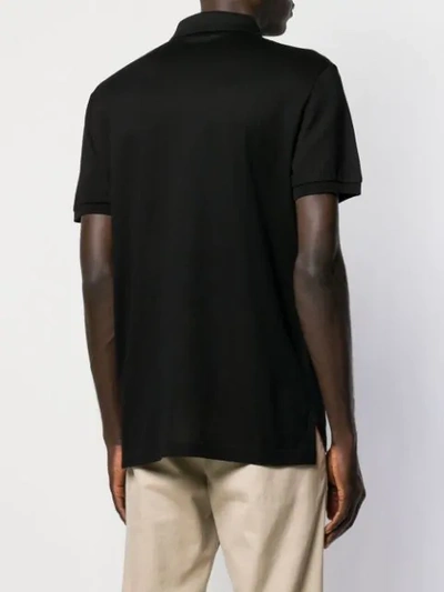 Shop Ferragamo Short-sleeved Polo Shirt In Black