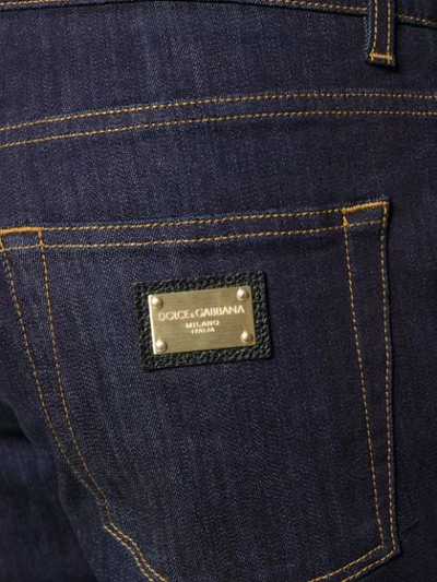 Shop Dolce & Gabbana Straight-leg Denim Jeans In Blue
