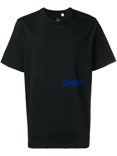 Shop Oamc Logo Print T In Black