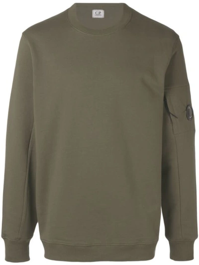 Shop C.p. Company Lens Sweatshirt In Green