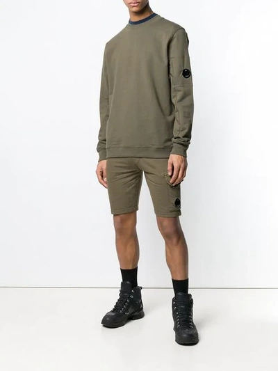 Shop C.p. Company Lens Sweatshirt In Green