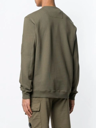 Shop C.p. Company Lens Sweatshirt In Green