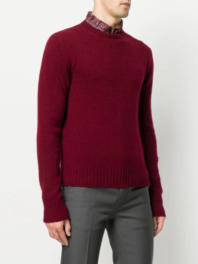 Shop Prada Shetland Sweater - Red
