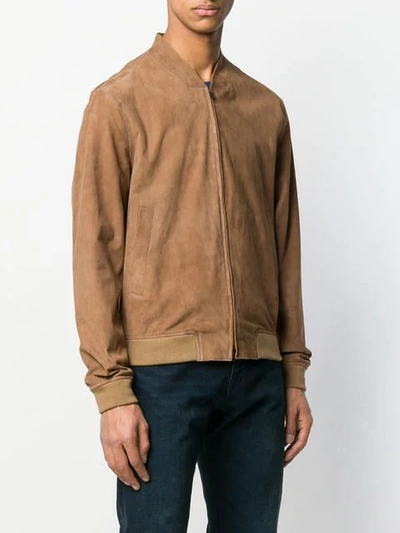 Shop Herno Regular Fit Bomber Jacket In 2400