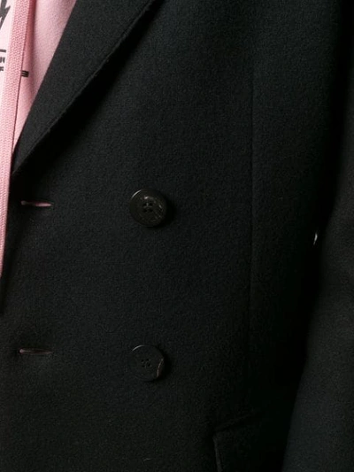 Shop Neil Barrett Classic Double-breasted Coat In Black