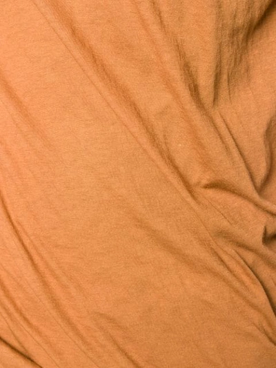 Shop Rick Owens Double Draped T-shirt In Orange